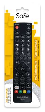 Superior Electronics Superior Telecomando Universale Lavabile Slim Safe 2in1 Nero
